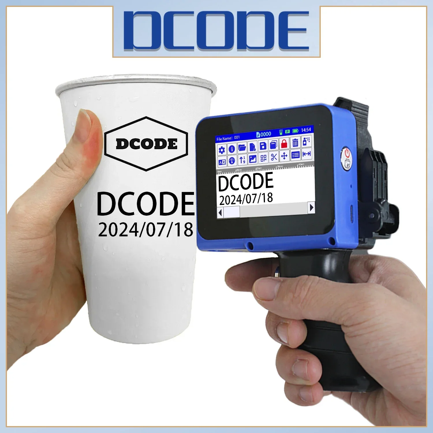 Industrial Laser Printing Machine - DCODE DC12 طابعة سبليت صغيرة محمولة