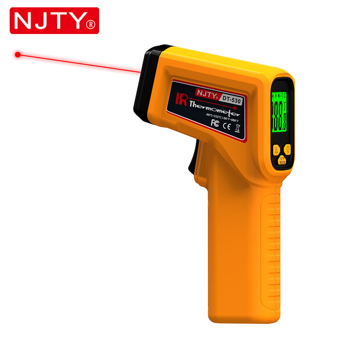 Industrial Laser Gun - NJTY ميزان الحرارة بالأشعة تحت الحمراء