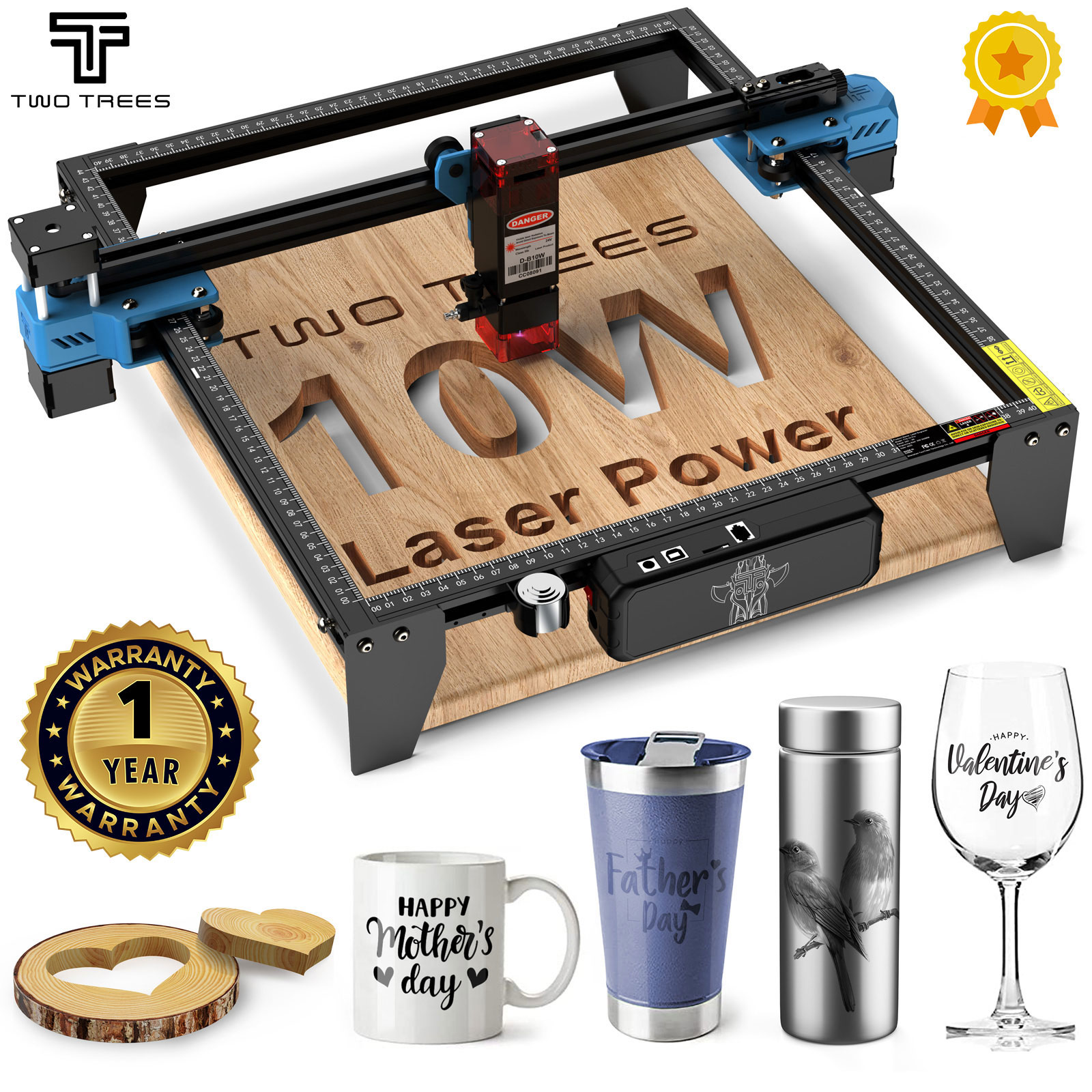 Industrial Laser Printing Machine - TwoTrees TTS-10 Pro 80 واط الليزر