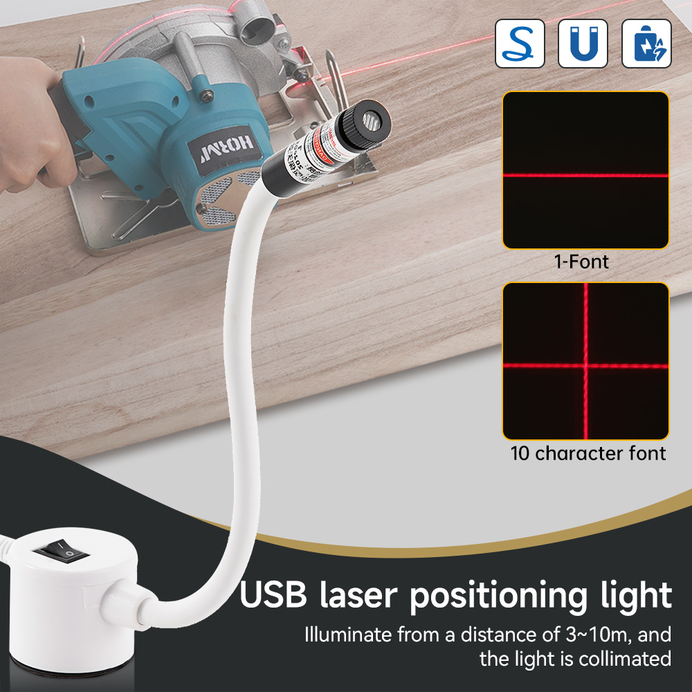 Industrial Laser Welder - USB بالطاقة ضوء الليزر الأحمر الخياطة
