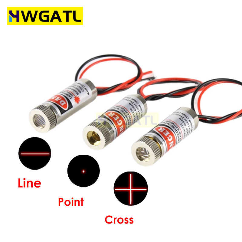 Industrial Laser Diode - 650nm 5mW نقطة حمراء/خط/صليب وحدة الليزر