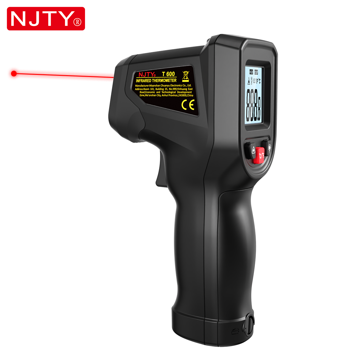 Industrial Laser Gun - NJTY T600 مسدس ميزان الحرارة بالأشعة