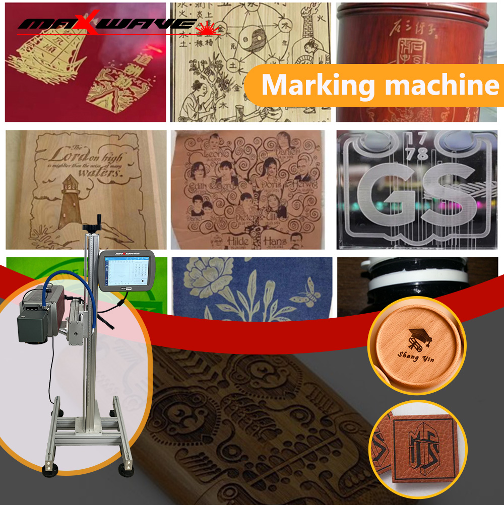 Industrial Laser Printing Machine - آلة الوسم بالليزر CO2 الطائرة متعددة