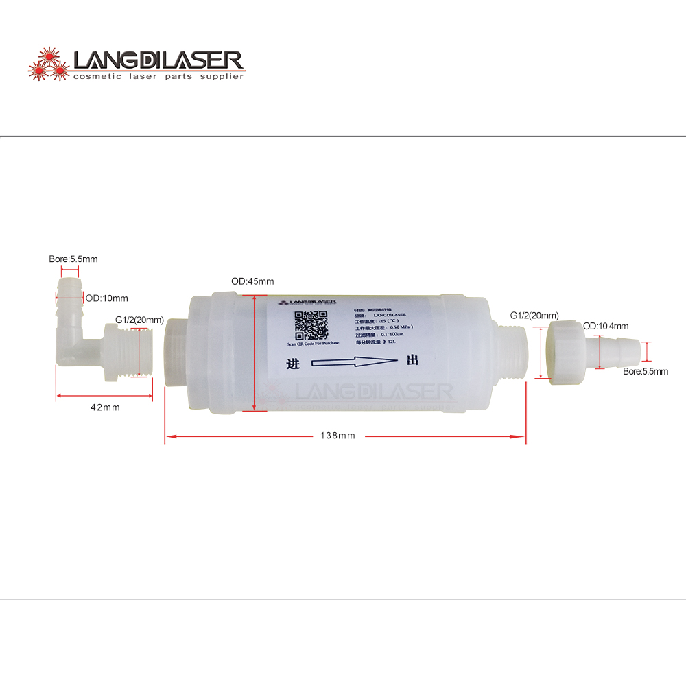 الملحقات الصناعية تصفية المياه - مراجعة Industrial Laser Machine Hair Removal وسعره