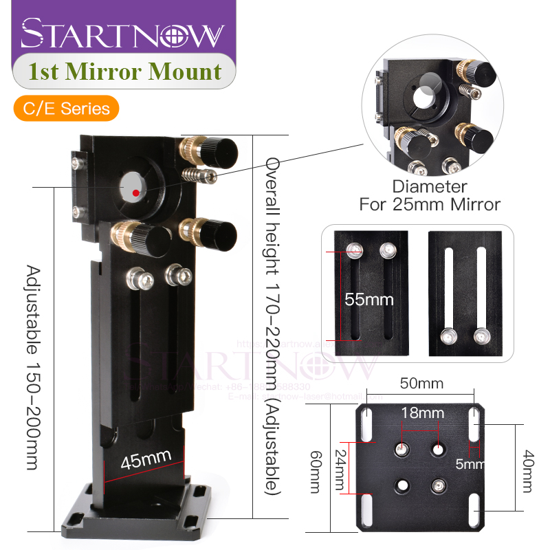 مجموعة رأس ليزر CO2 من Startno - مراجعة Co2 Laser Mirror وسعره