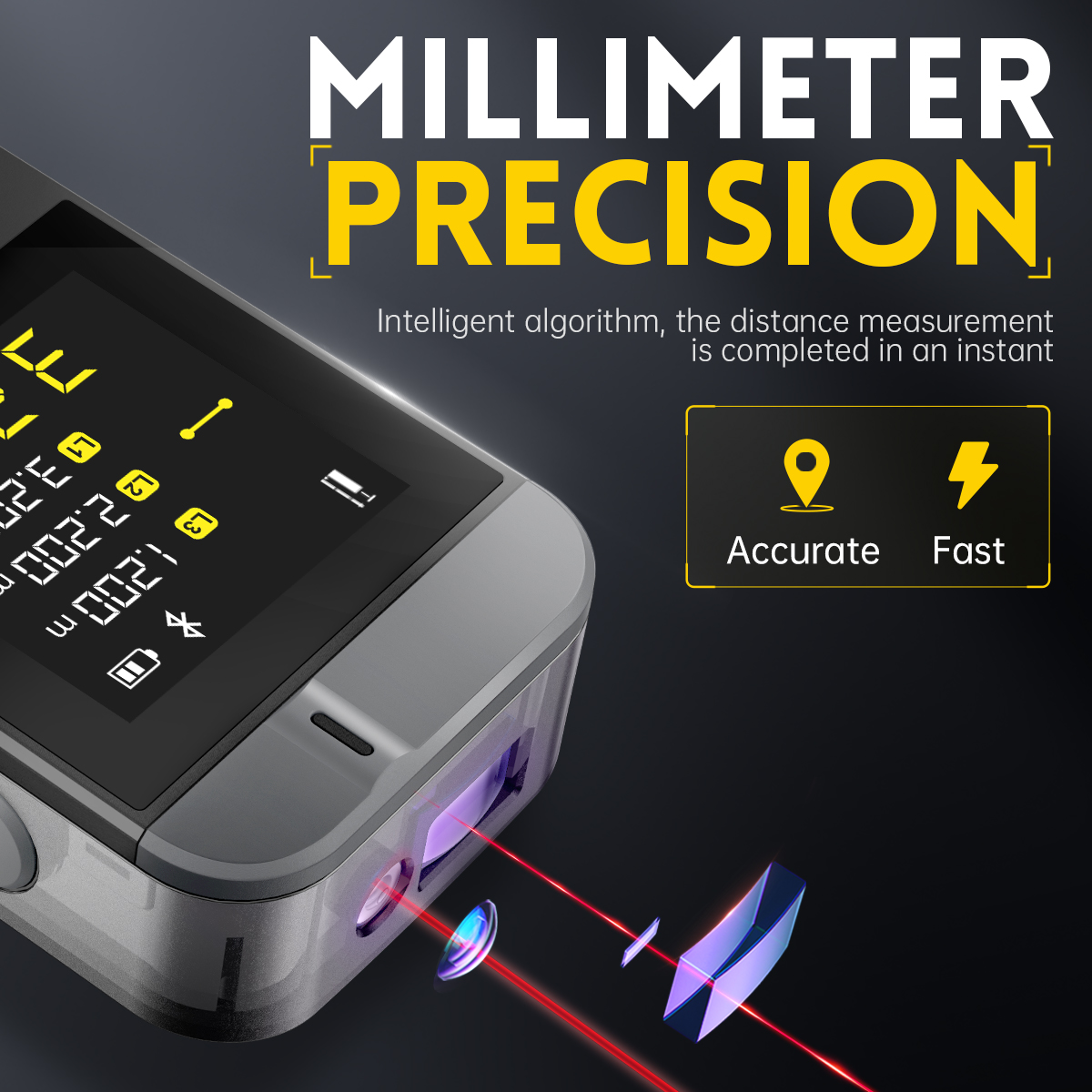 شريط ليزر رقمي FNIRSI IR40 قيا - مراجعة Industrial Laser Tape Measure وسعره