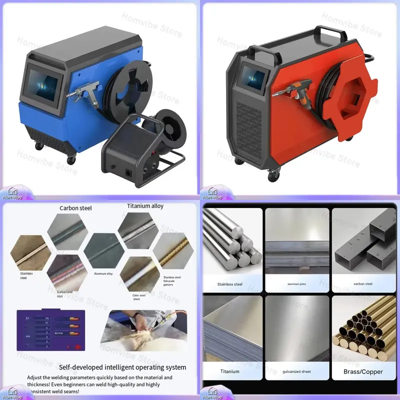 آلة لحام بالليزر محمولة رباعية - مراجعة Industrial Handheld Laser Welder وسعره