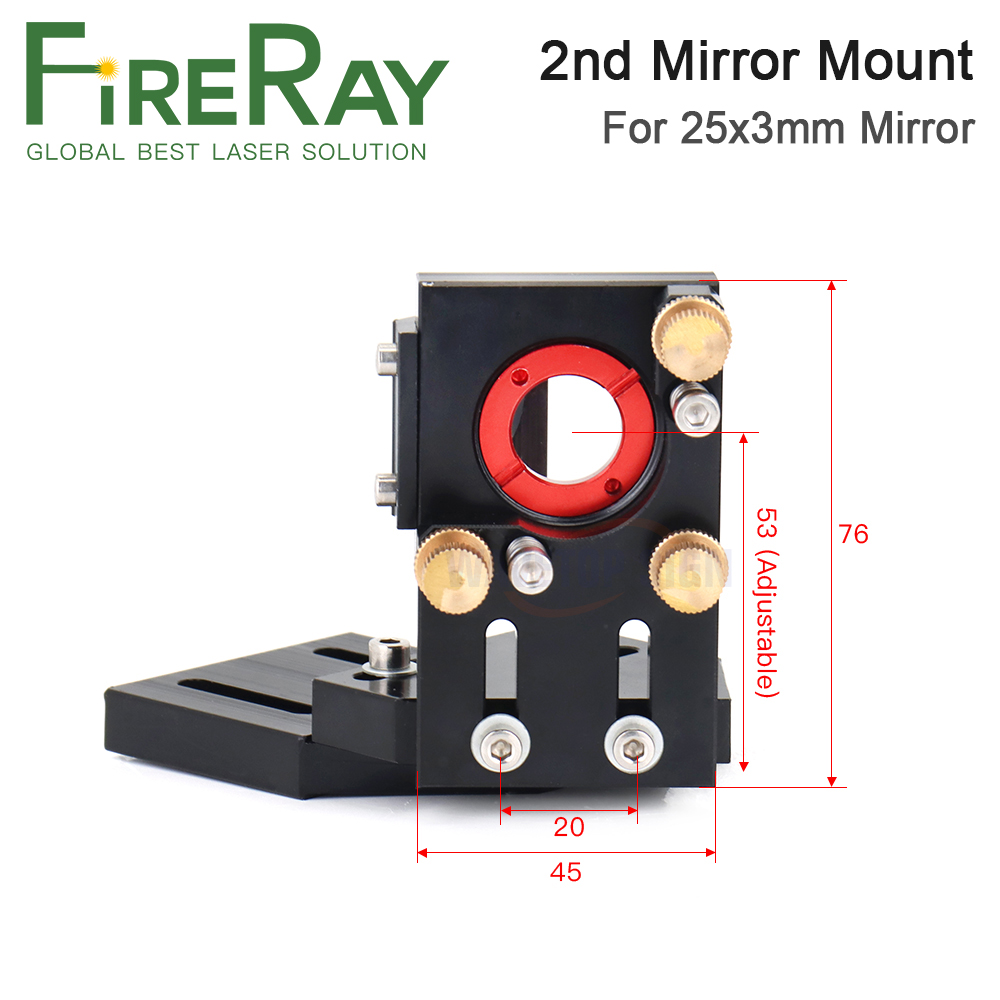 FireRay CO2 ليزر جبل مرآة عاكس - مراجعة Co2 Laser Mirror وسعره