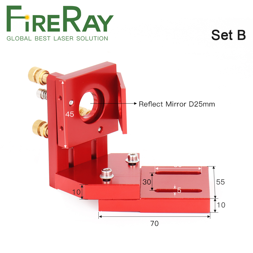FireRay CO2 ليزر جبل مرآة عاكس - مراجعة Co2 Laser Mirror وسعره