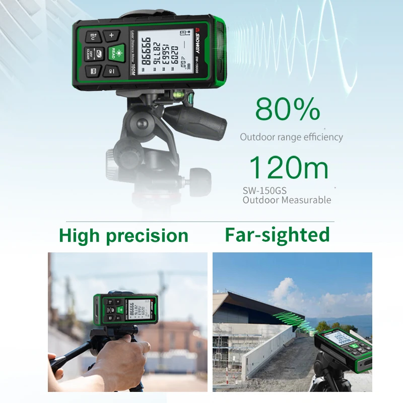 جهاز قياس المسافة بالليزر الأخ - مراجعة Industrial Laser Tape Measure وسعره