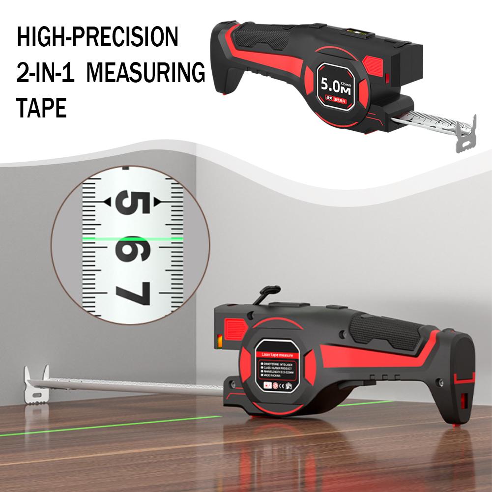 جهاز قياس المسافة بالليزر 2 في - مراجعة Industrial Laser Tape Measure وسعره