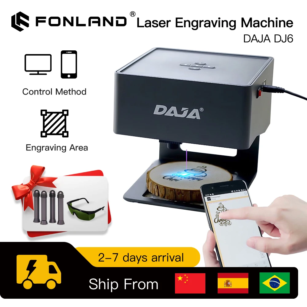 DAJA الليزر حفارة التصنيع باست - مراجعة Industrial Laser Printing Machine وسعره