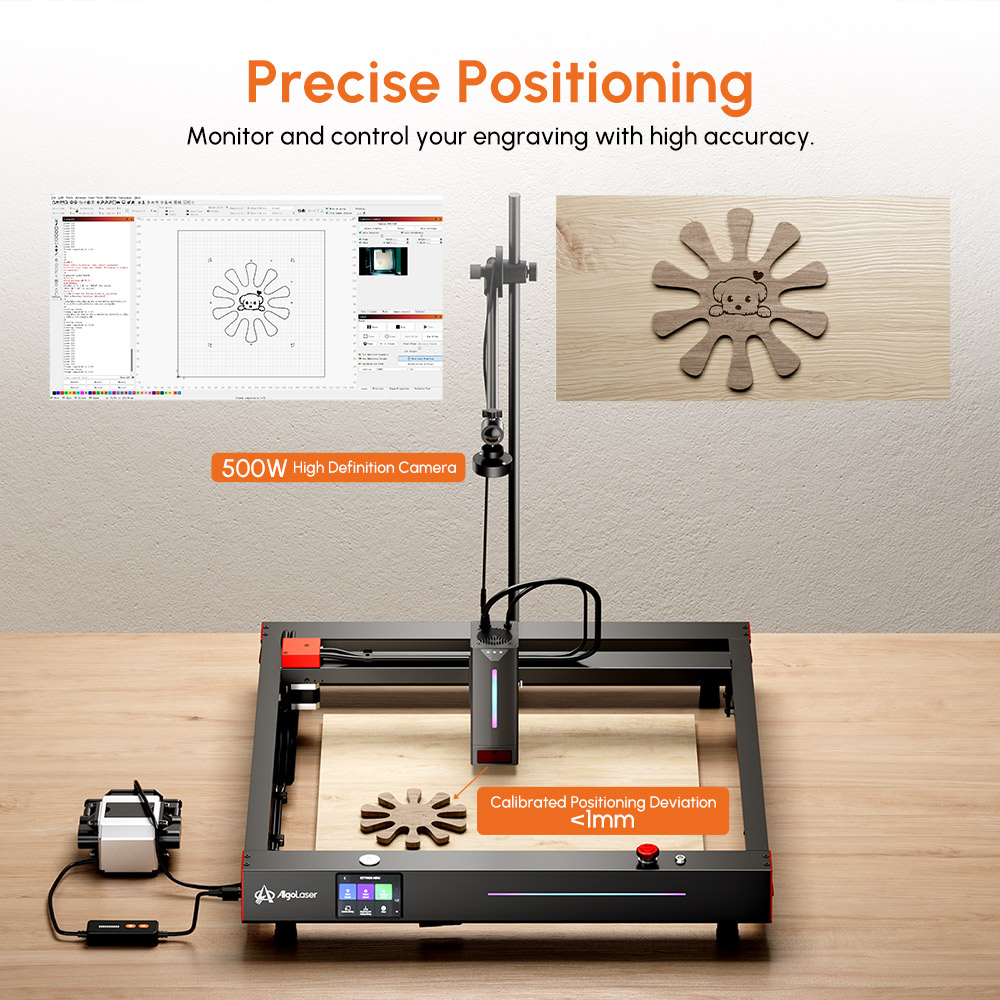 طقم كاميرا AlgoLaser Lightburn - مراجعة Industrial Laser Sensor وسعره