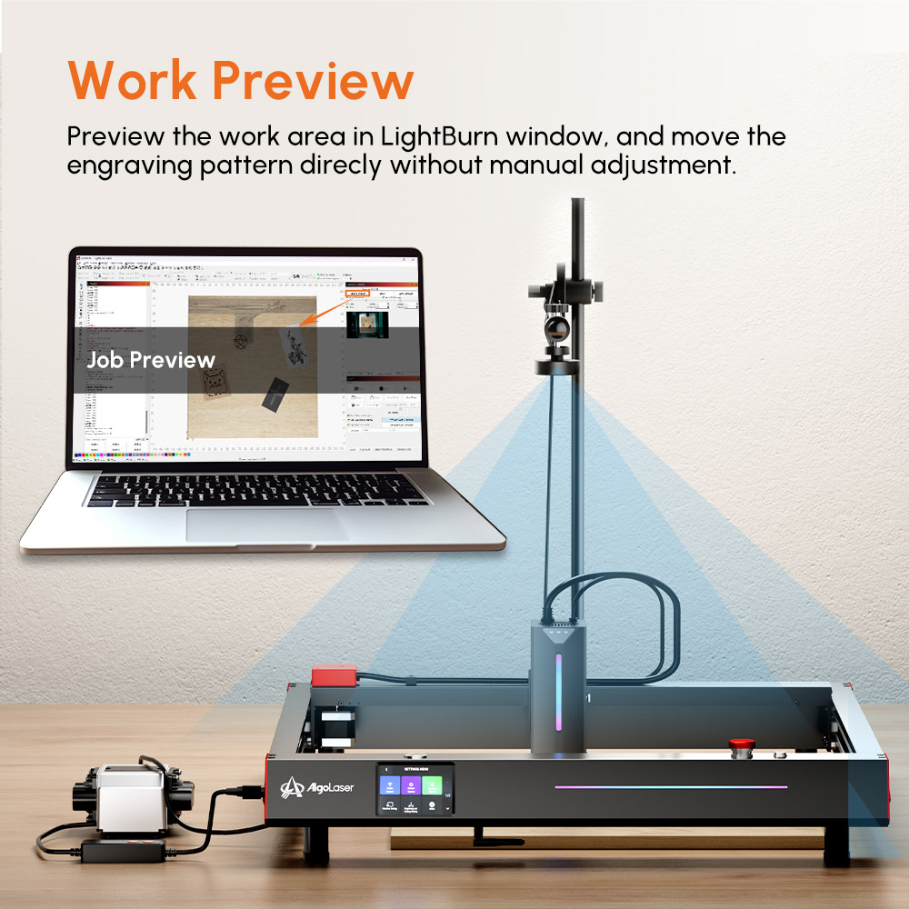 طقم كاميرا AlgoLaser Lightburn - مراجعة Industrial Laser Sensor وسعره
