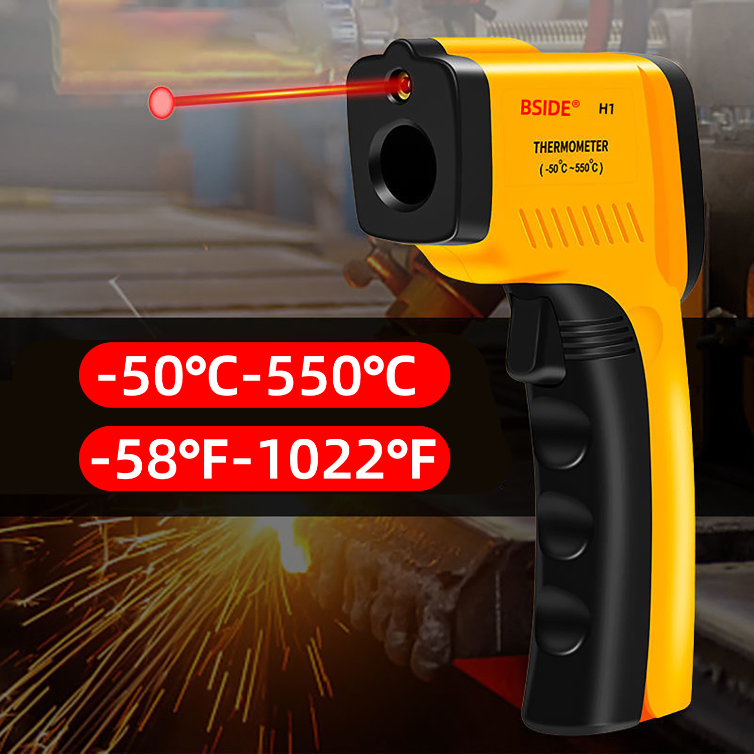 ميزان حرارة رقمي بالأشعة تحت ا - مراجعة Industrial Laser Gun وسعره