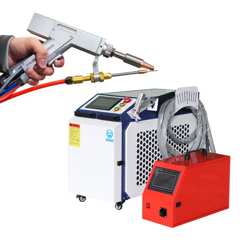 4 في 1 سلك مزدوج تغذية آلة لحا - مراجعة Industrial Laser Welder وسعره